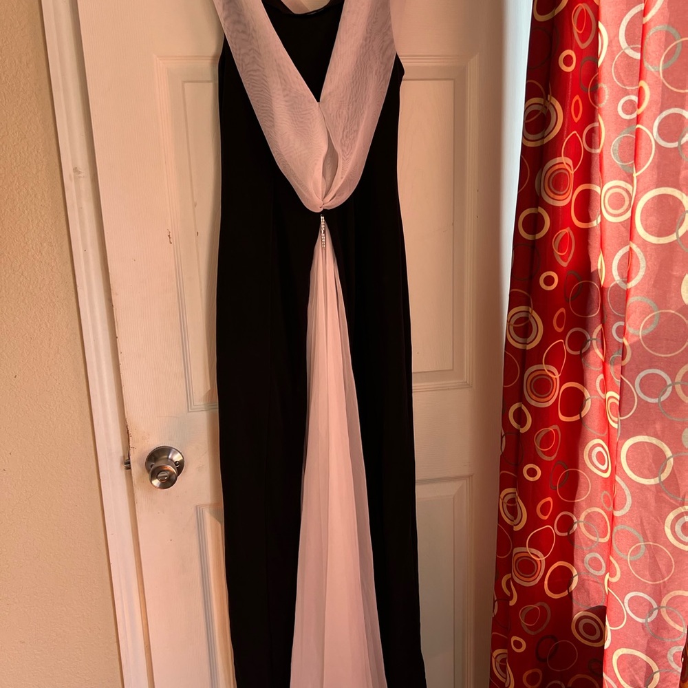 Elegant Black and Pink Women's Dress